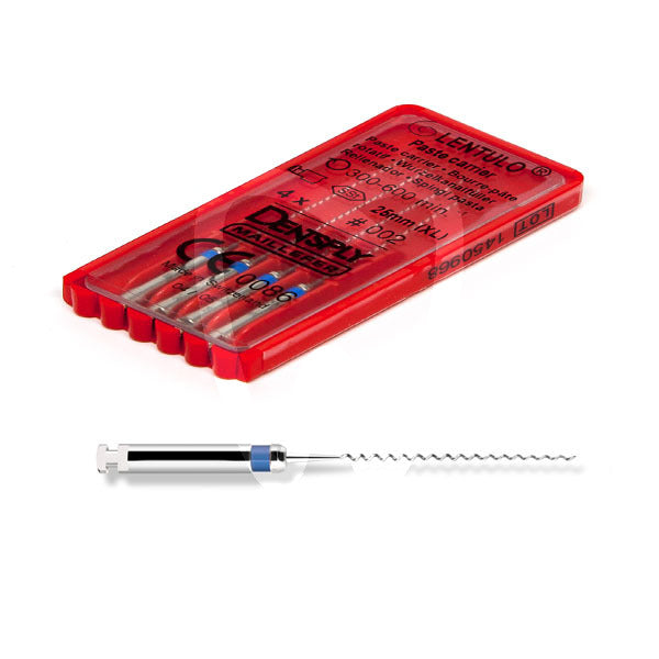 Dentsply Maillefer A002221700200 RA Lentulo Spiral Rotary Paste Carriers #2 Blue 17mm 4/Pk Dentsply Maillefer A002221700200 RA Lentulo Spiral Rotary Paste Carriers #2 Blue 17mm 4/Pk